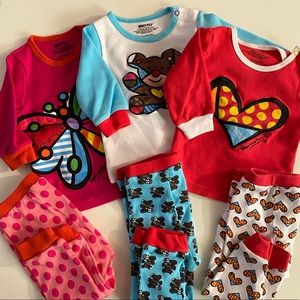 Romero Britto Toddler Pajama Bundle 12-18 Months